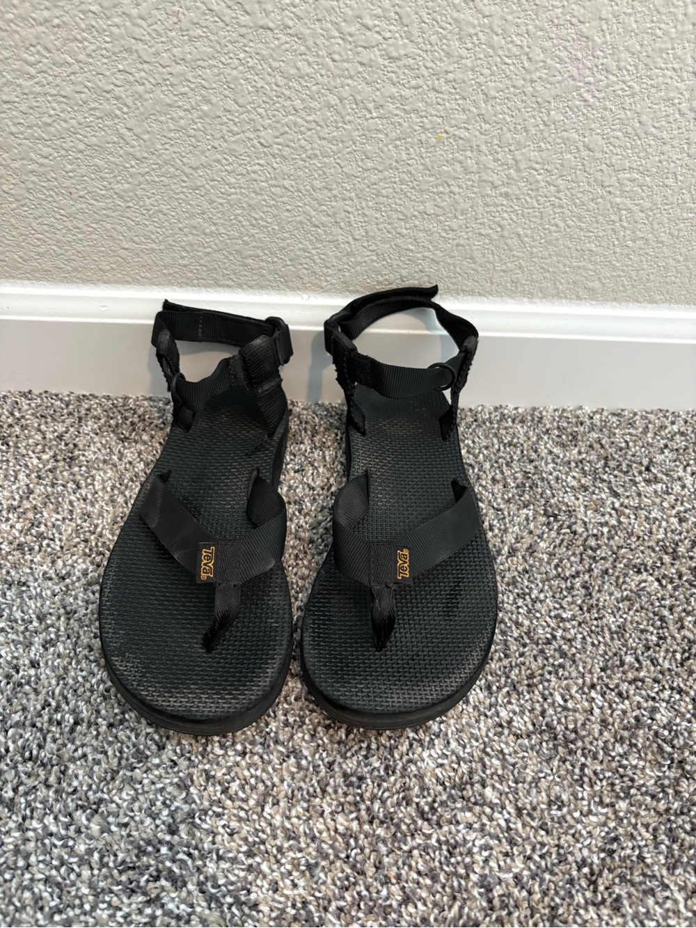 Teva Black Strappy Sandals